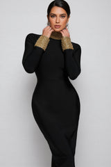 Ogaka Diamante Bandage Maxi Dress