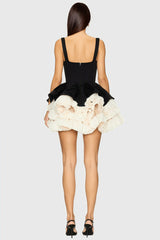 Saskia Halter Puffy Mini Dress
