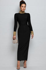 Ogaka Diamante Bandage Maxi Dress