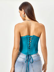 Crisscross Back Tube Top