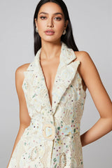 Harld White Lace Floral Maxi Dress