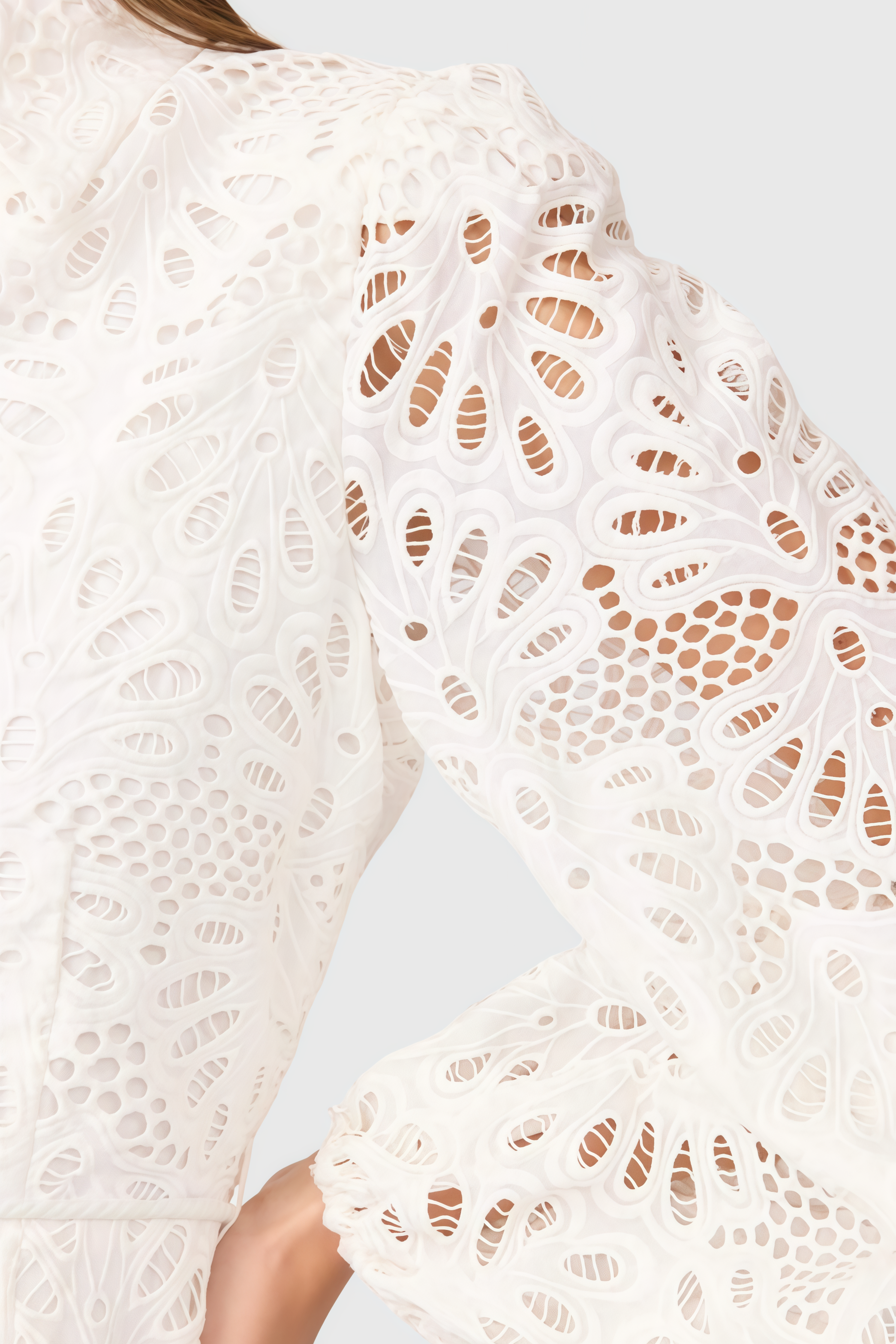 Meryl White Embroidered Mini Dress