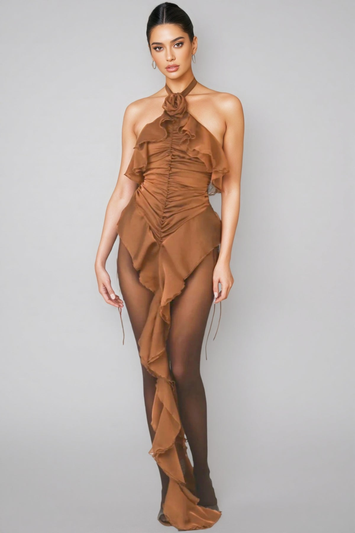 Wayns 3D Floral Sleeveless Maxi Dress