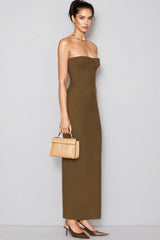 Cosmo Sleeveless Backless Split Maxi Dress