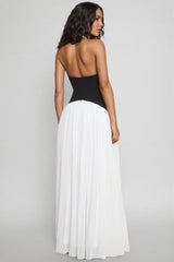 Majrela Off-Shoulder Backless Maxi Dress