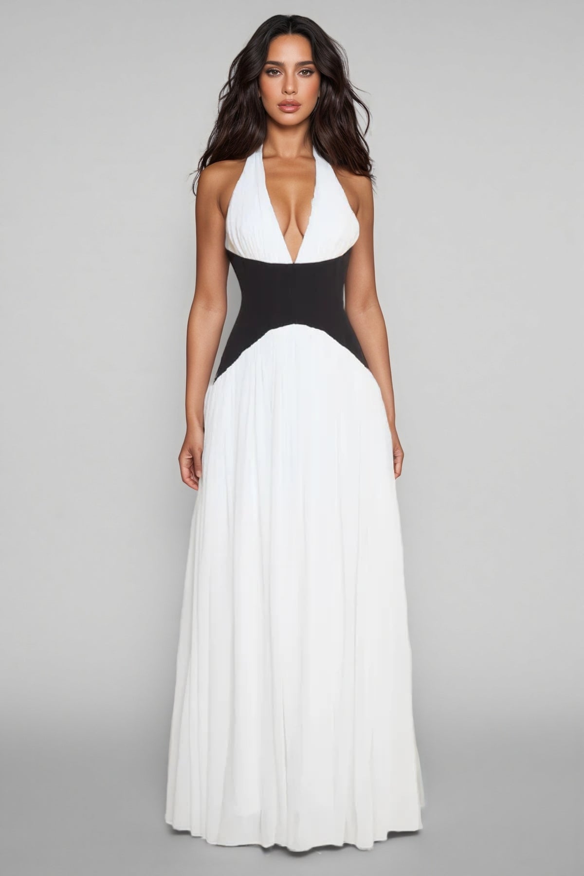 Majrela Off-Shoulder Backless Maxi Dress