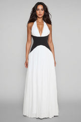 Majrela Off-Shoulder Backless Maxi Dress