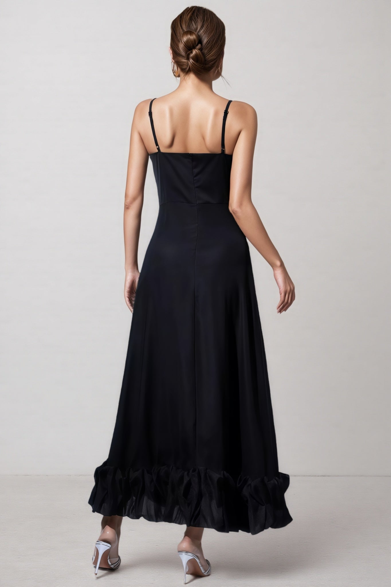 Tavae Black A-line Maxi Dress
