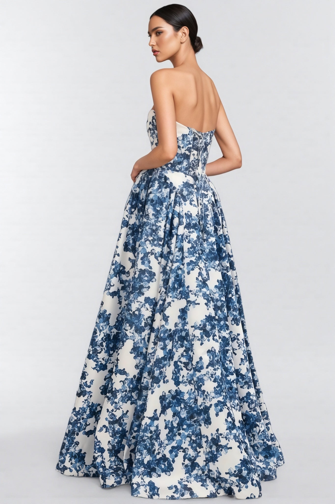 Eleri Floral Off-Shoulder Sleeveless Midi Dress