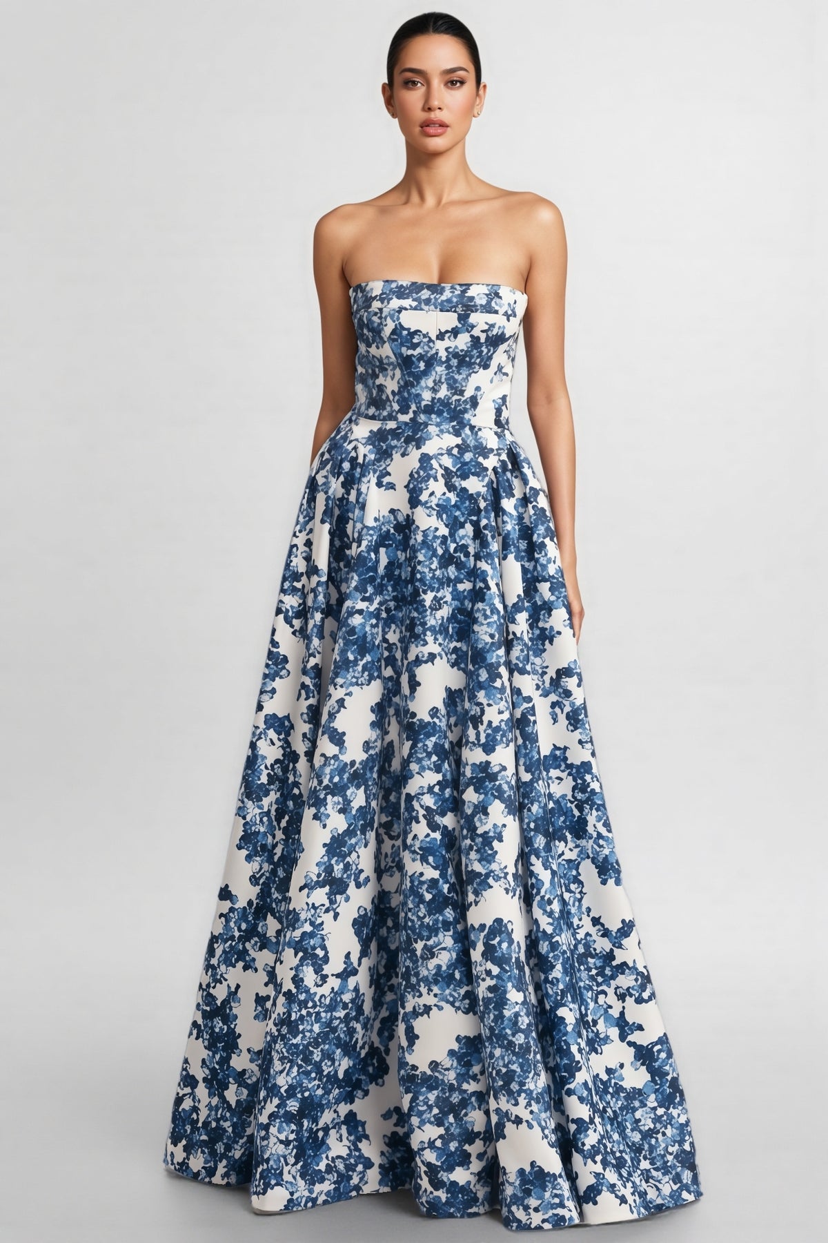Eleri Floral Off-Shoulder Sleeveless Midi Dress
