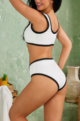 Leah Button Bikini Two Piece Set