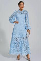 Noma Blue Cut Out Maxi Dress