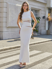 Lace Spliced See Through Ruched Bodycon Solid Dress
