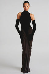 Faithan High Neck Sleeveless Maxi Dress