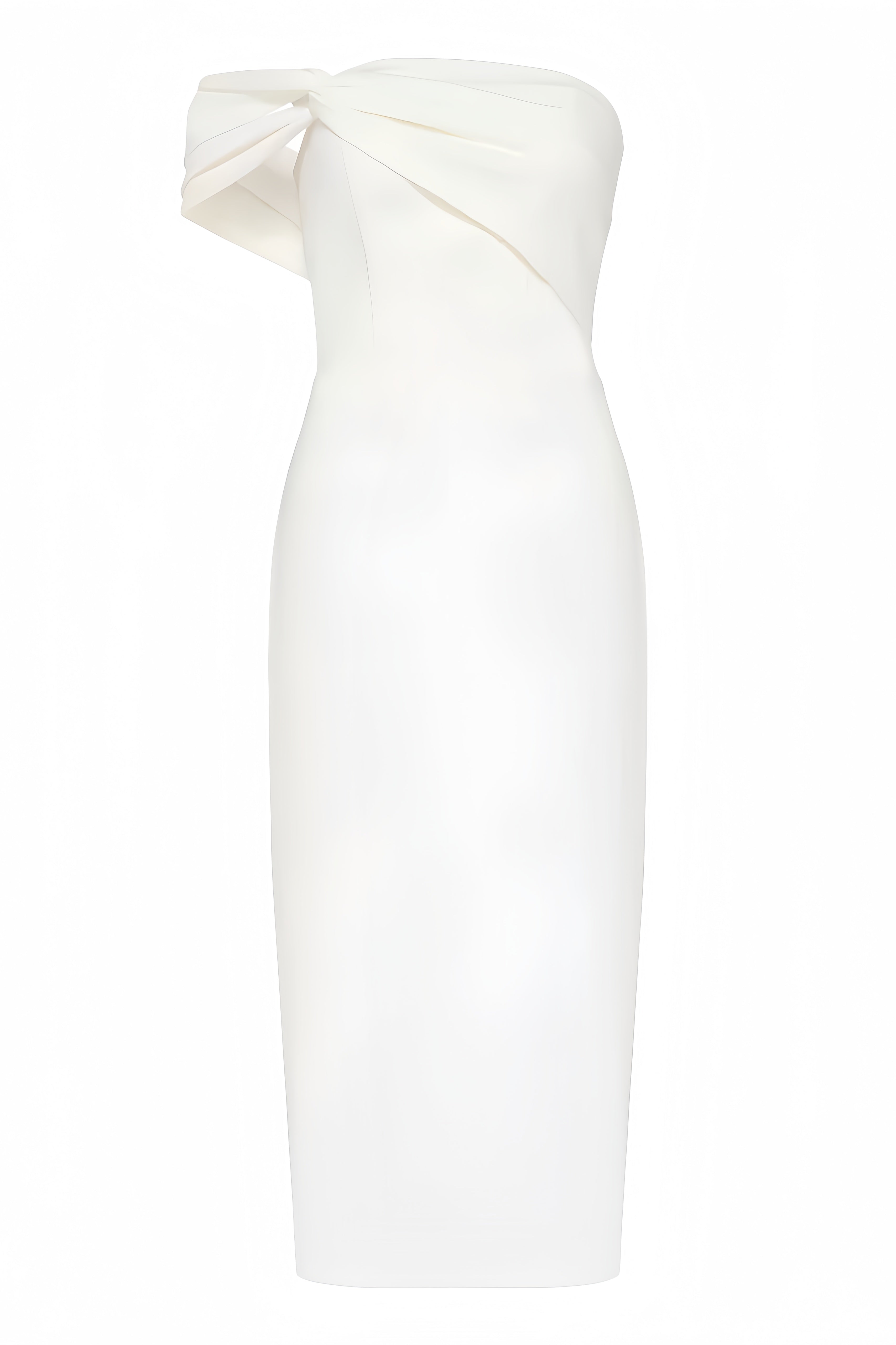 Alora Open Shoulder Bandage Midi Dress