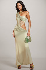Wexmir Lace Twisted Maxi Dress