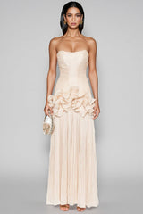 Wilfred Sheath Wood Earring Maxi Dress