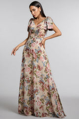 Rosia A-line Floral Maxi Dress