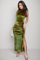 Iago Sleeveless Velvet Maxi Dress