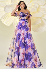 Isabe One Neck Print Maxi Dress