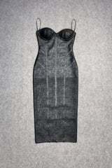 Benja Sheath Wrap Midi Dress