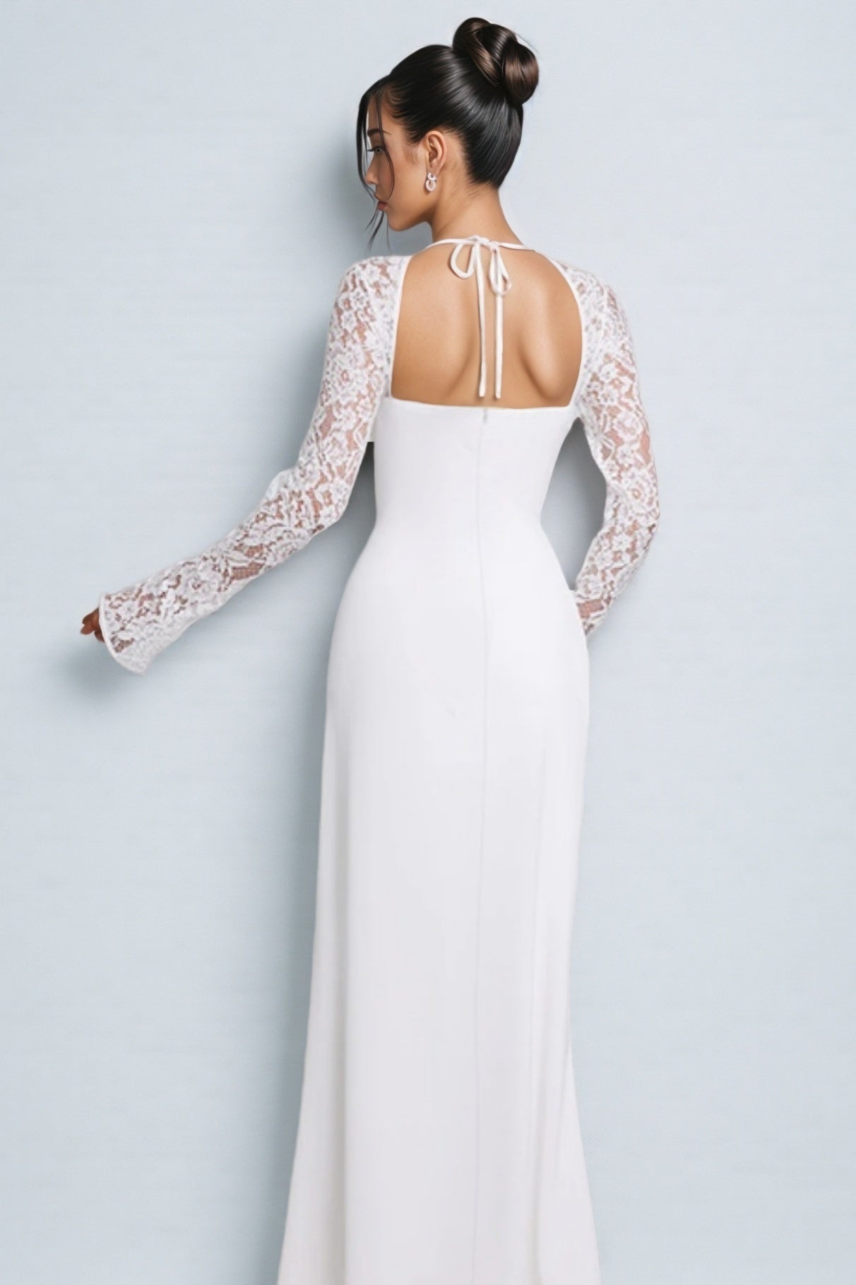 Heli Lace Split Maxi Dress