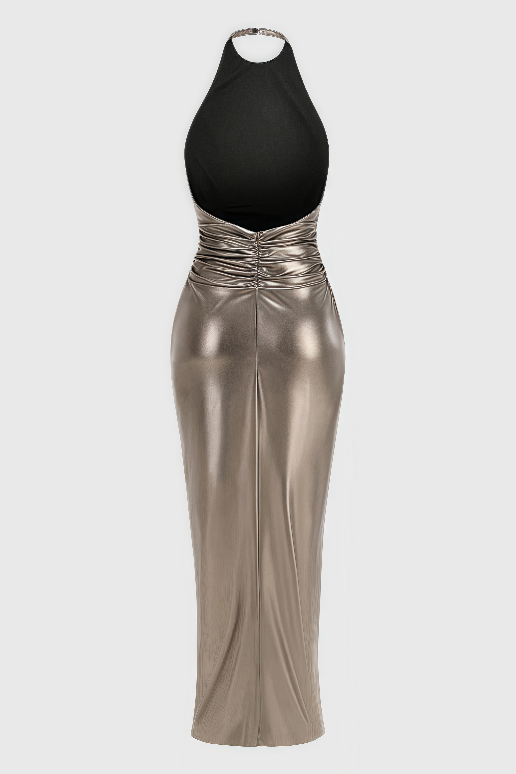 Irven Backless Twisted Split Maxi Dress