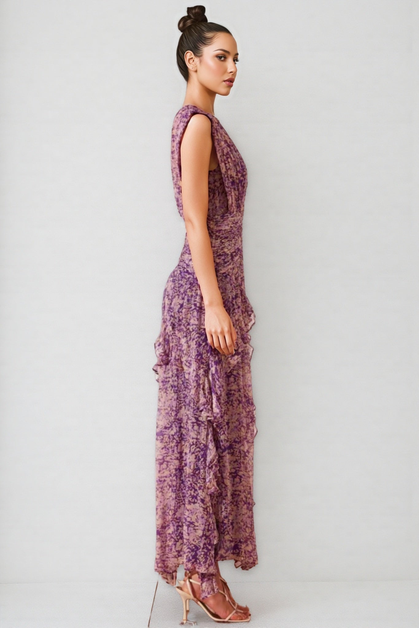 Phaedra Round Neck Sleeveless Maxi Dress