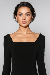 Amai Solid Colour A-line Maxi Dress