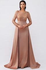 Madison Sequined Long Sleeve Maxi Dress