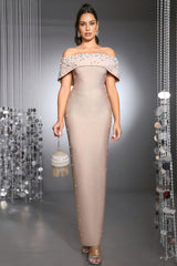 Samiya Pearl Beaded Maxi Dress