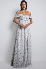 Desiree Floral Off Shoulder Maxi Dress