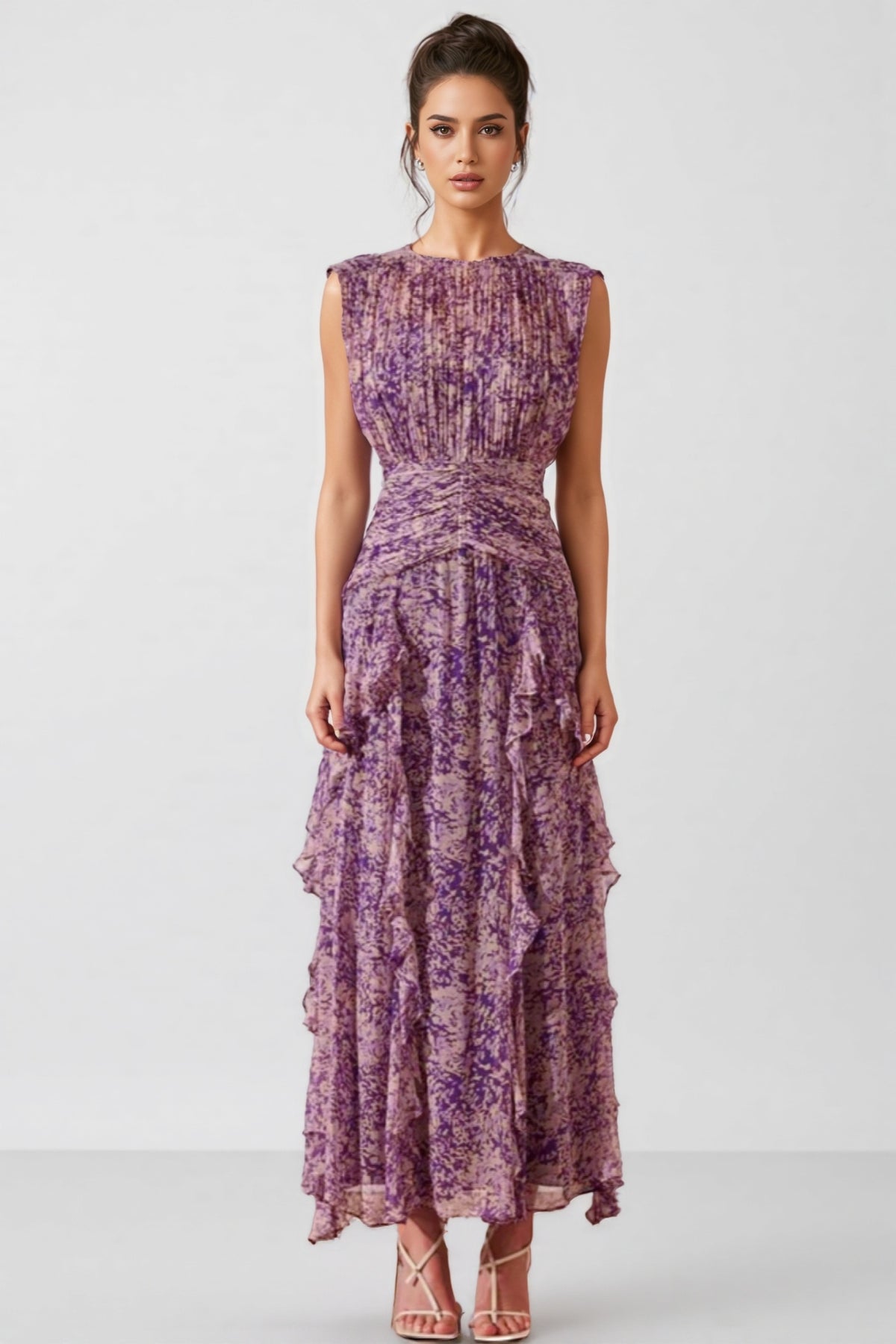 Phaedra Round Neck Sleeveless Maxi Dress