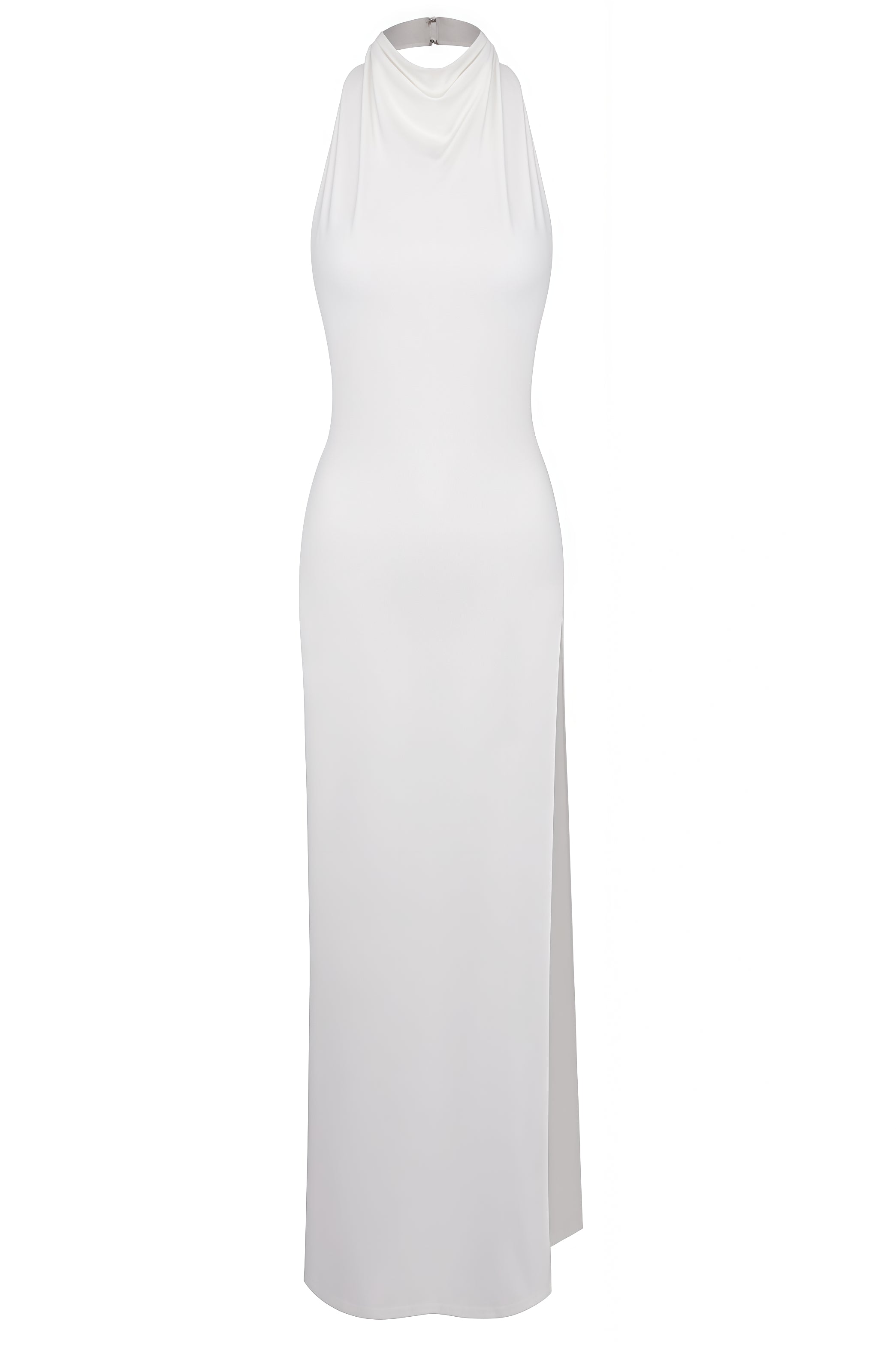 Eren Hollowed High Slit Studded Maxi Dress