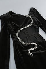 Daya Black Cutout Maxi Dress