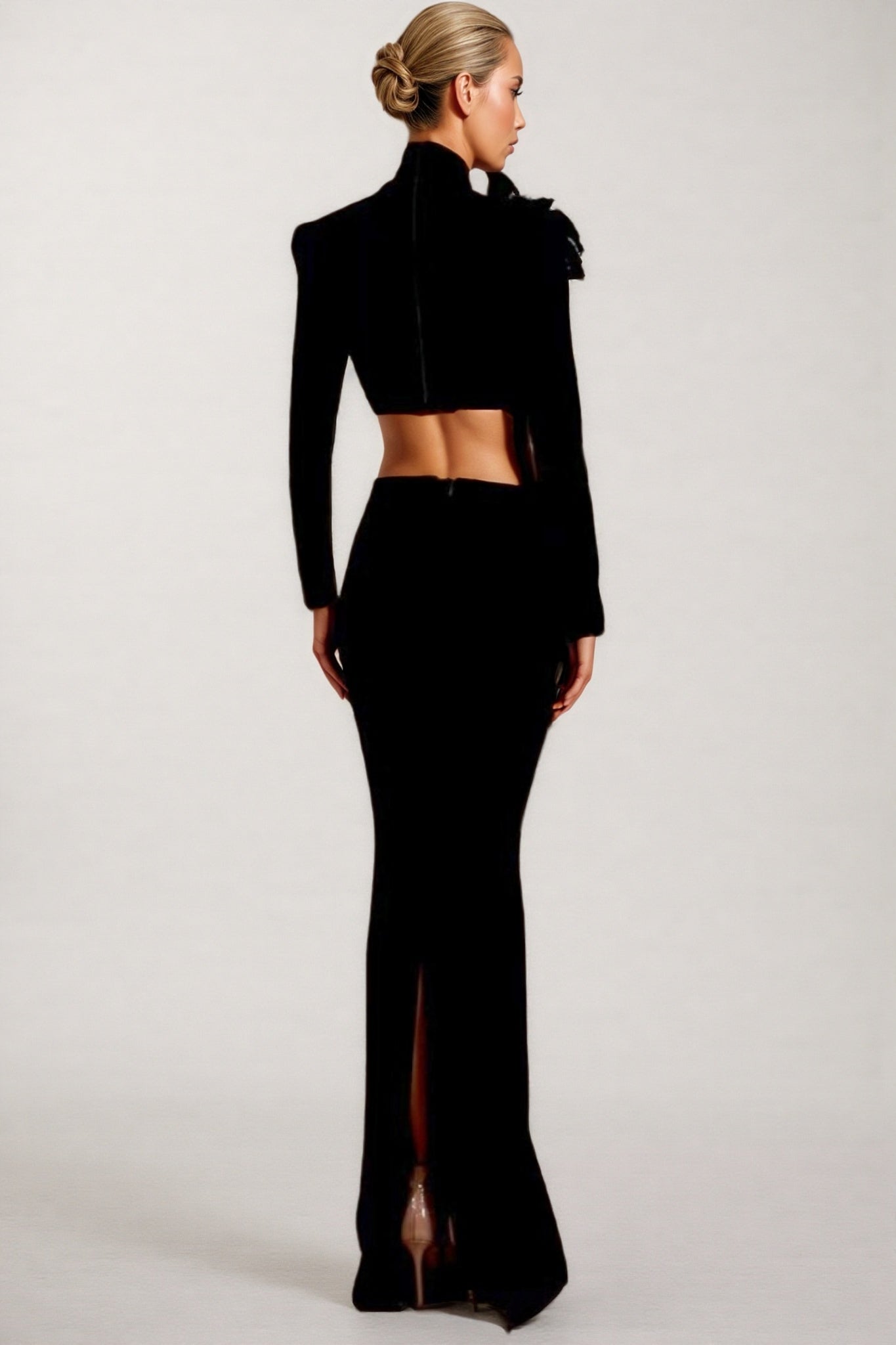 Calia High Neck Top Maxi Dress Two-Piece Set