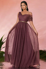 Linus Strapless Mesh Maxi Dress
