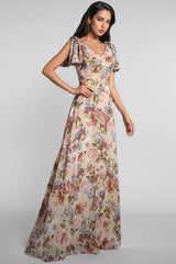 Rosia A-line Floral Maxi Dress