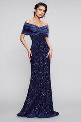 Meli Sequin Fishtail Maxi Dress