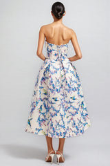 Stanl Floral Tie Midi Dress