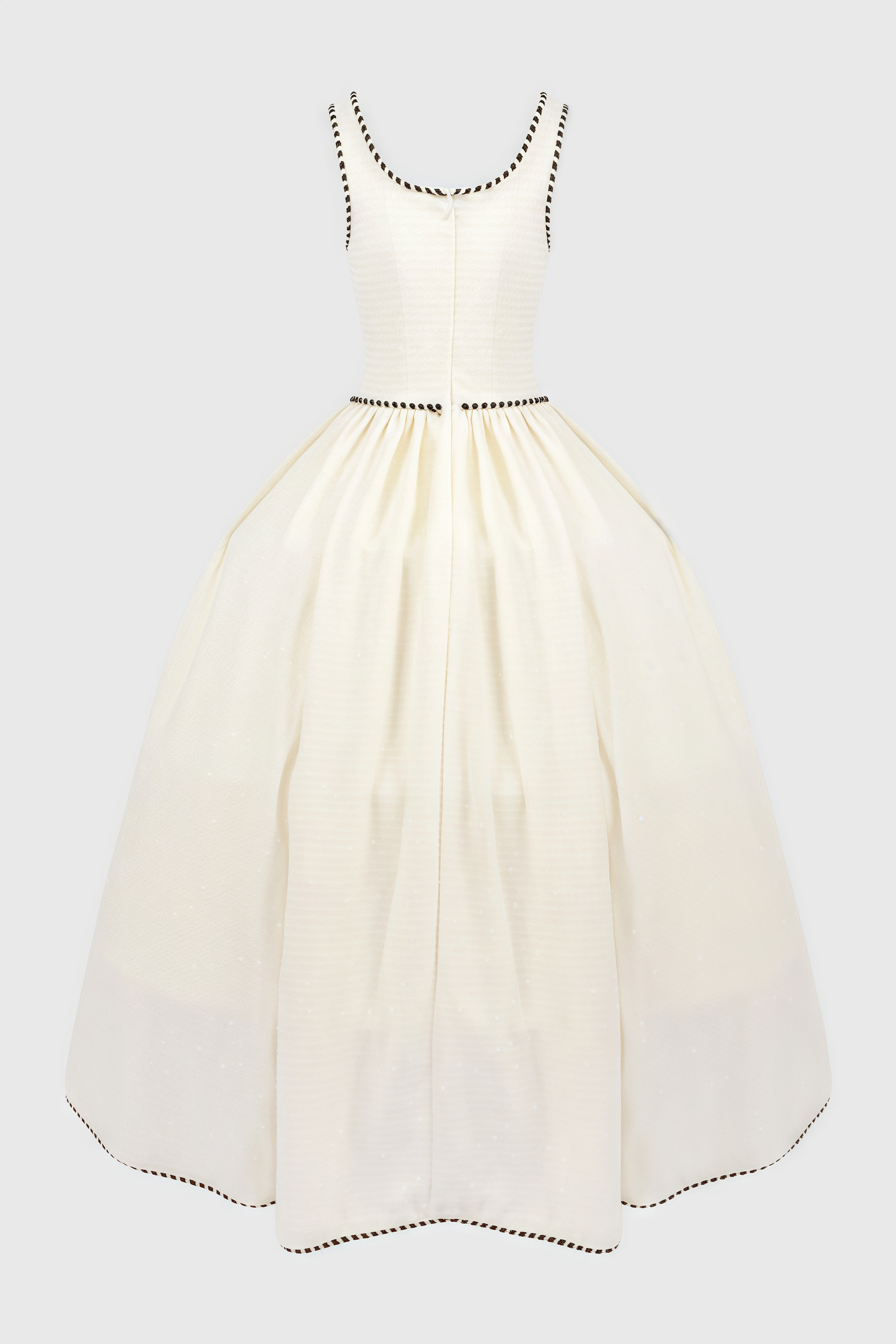Pavoed Halter Puff Maxi Dress