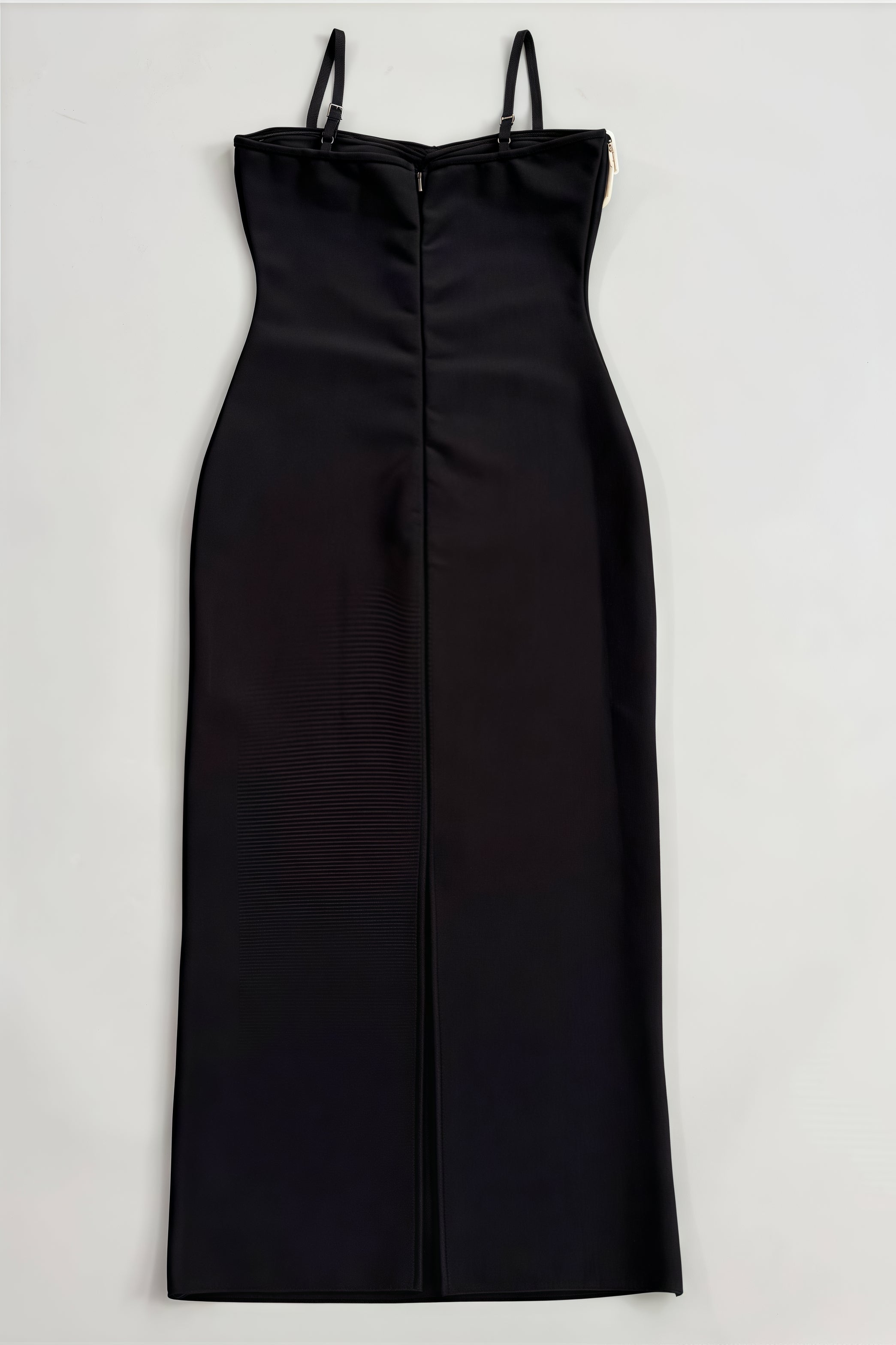 Zoratd Black Strapless Lace Bandage Midi Dress