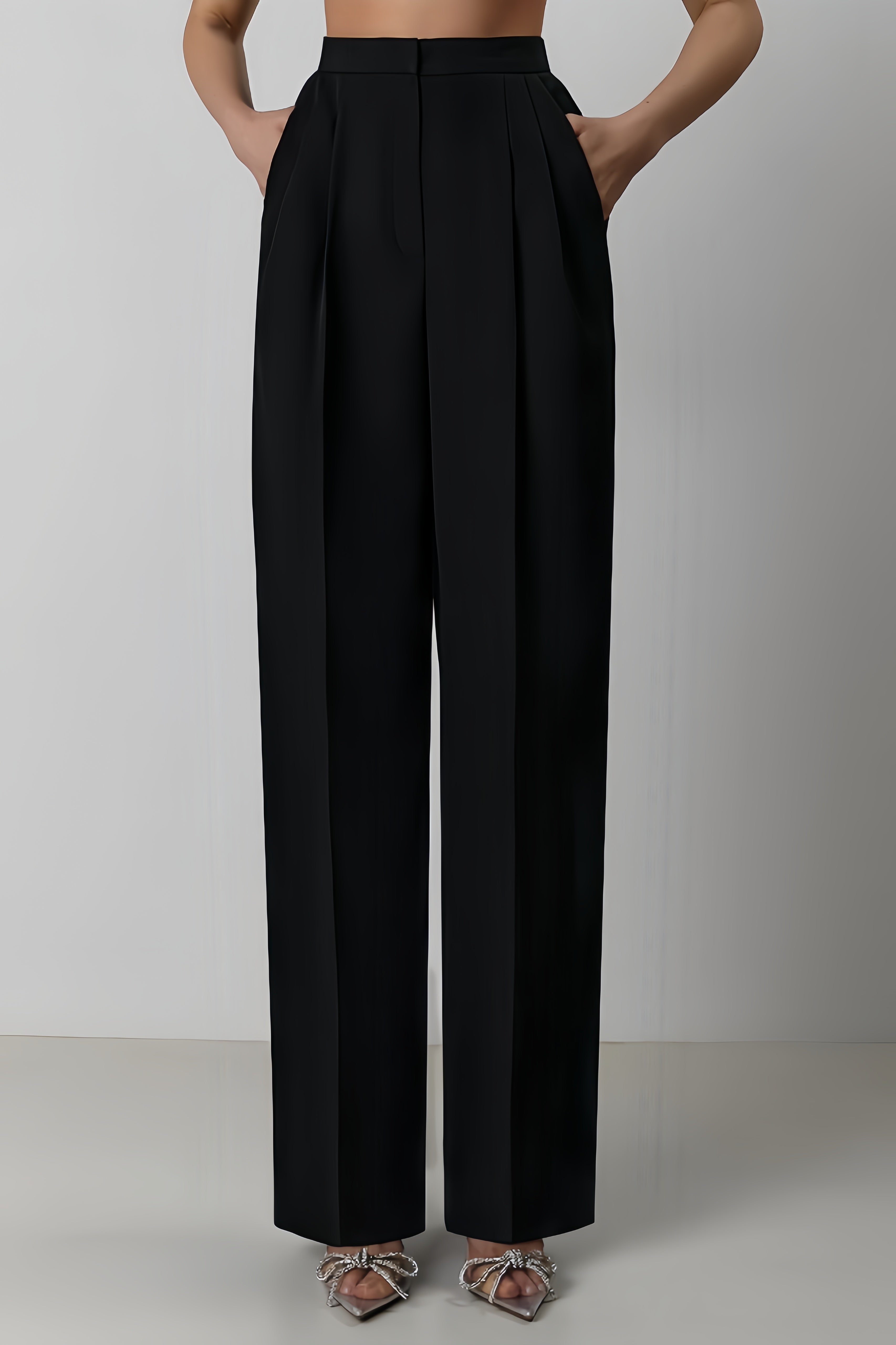 Rupok Feather Suit Trousers Two-Piece Set