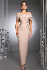 Samiya Pearl Beaded Maxi Dress