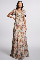 Rosia A-line Floral Maxi Dress