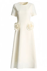 Loria 3D Floral Patchwork Maxi Dress