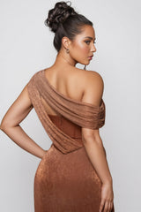 Ente Bandage One Shoulder Midi Dress