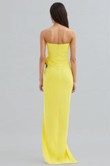 Lure 3D Flower Split Midi Dress