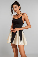 Lanla Spaghetti Ruffle Mini Dress