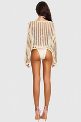 Juno Knitted Long Sleeve Beach Cover